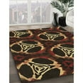 thumbnail image 3 of Ahgly Company Machine Washable Indoor Rectangle Transitional Light Brown Area Rugs, 5' x 8', 3 of 7