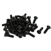 Unique Bargains M5x20mm 10.9 Carbon Steel Countersunk Head Hex Socket Screw Black 50pcs