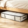 thumbnail image 4 of Fmbmuo Under Bed Storage , Reusable Clear Zippered Plastic Clothes Storage Bags Blanket Storage Bags For Quilts Bedding Clothes, 4 of 6
