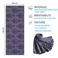 thumbnail image 2 of Purple Gothic Bat Pattern Hot Yoga Mat Towel Non Slip for Hot Yoga - Quick-Drying Yoga Mat Cover with 4 Corner Pockets with Travel Bag - Hot Yoga Towel Non Slip Grip Moisture Wicking Sweat 70"x26", 2 of 6