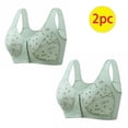 thumbnail image 2 of ameIAEA 2 Pcs Women Front Closure Bras Push Up Button Bra Full Coverage No Underwire Everyday Bra, 2 of 3