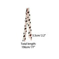 thumbnail image 2 of INSPIRE CHIC Women Ribbon Neckerchief Heart Pattern Narrow Hair Wrist Scarf Handle Wrap White Heart L, 2 of 6