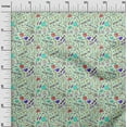 thumbnail image 3 of oneOone Georgette Viscose Turquoise Blue Fabric Tool Sewing Material Print Fabric By The Yard 42 Inch Wide, 3 of 6