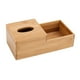 thumbnail image 5 of Caja de pañuelos de bambú, organizador de servilletas, decoración del hogar, práctica caja de papel creativa para oficina, baño, encimera, mesita de, 5 of 9