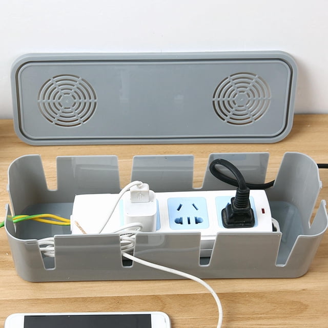 Nestingho 1Ud Caja Organizador De Cables Plástica Con Premium Para Oficina Y Hogar