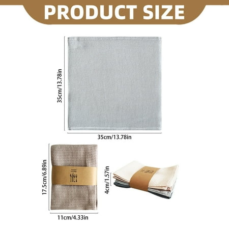 Ybomd Cotton Plain Dish Towels Kitchen Cleaning Cloth Perfect for Kitchen Dish Washing and Cleaning Ideal for Home Countertops Pineapple Pad Design for Daily Use.