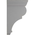thumbnail image 3 of Ekena Millwork 3"W x 6 1/2"D x 12"H Large Rojas Wood Vintage Decor Corbel, Pebble Grey, 3 of 6