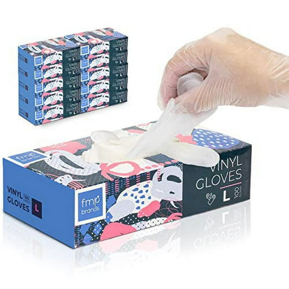 Fit Meal Prep Gloves Disposable Latex Free Large Powder Free Glove Food Prep Gloves for Kitchen, Bathroom, Household, Gardening (Large, 1000 Pack)