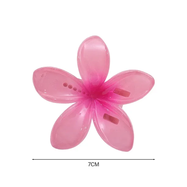 Moda vacaciones en la playa Bohemia huevo flor pinza para el cabello pinzas para el cabello flor degradada pinza para el cabello grande horquilla muje