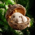 thumbnail image 1 of Adorno de Animales del Bosque Decoración para el árbol de Navidad, diseño caprichoso, material acrílico duradero, aporta un toque festivo para las fiestas, 8 cm, 1 of 6