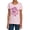 Pink, variant on DC Supergirl Women's T Shirt, Athletic Heather, Large