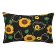 thumbnail image 1 of Fotbe Flower (2) Funda de Almohada Decorativa Estilo Occidental, Lujo en Algodón, Fundas para Almohadas King, Cojín Estampado para Decoración del Hogar-16"x24", 1 of 6