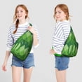 thumbnail image 4 of Striped & Checkered Fusion Sling Backpack - Unique Pattern Crossbody Bag, Stylish Pack for Urban Explorers, 4 of 4