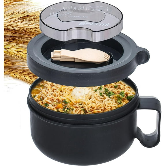 Unbreakable Microwave Soup Mugs with Lids and Handles,Microwave Ramen Bowl with Lid for Soup and Instant Noodles,Oatmeal, Gumbo, Salad,BPA Free