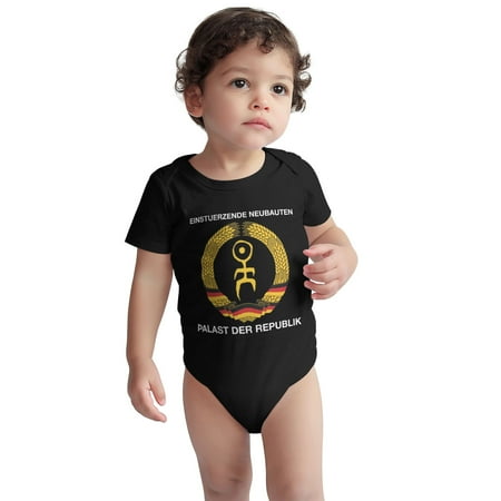 

Einsturzende Baby Onesie Neubauten Toddler Baby Boys Girls Short-Sleeve Bodysuits Cotton Romper Black 12 Months