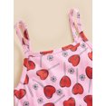 thumbnail image 5 of Bagilaanoe Toddler Baby Girl Jumpsuit Sleeveless Classic Print Romper Overalls 6M 12M 18M 24M 3T 4T Kids Long Pants Summer Outfits, 5 of 9