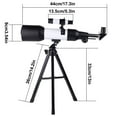 thumbnail image 3 of Telescopio astronómico para adultos, telescopio refractor, telescopio astronómico múltiple grande, teleoperación tiburón, 3 of 9