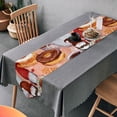 thumbnail image 4 of GZHJMY Gnome Coffee Donuts Table Runner Seasonal Table Cloth Runner for Kitchen Dining Table Wedding Party Holiday Coffee Dining Home Decor 13 x 90 Inches, 4 of 7