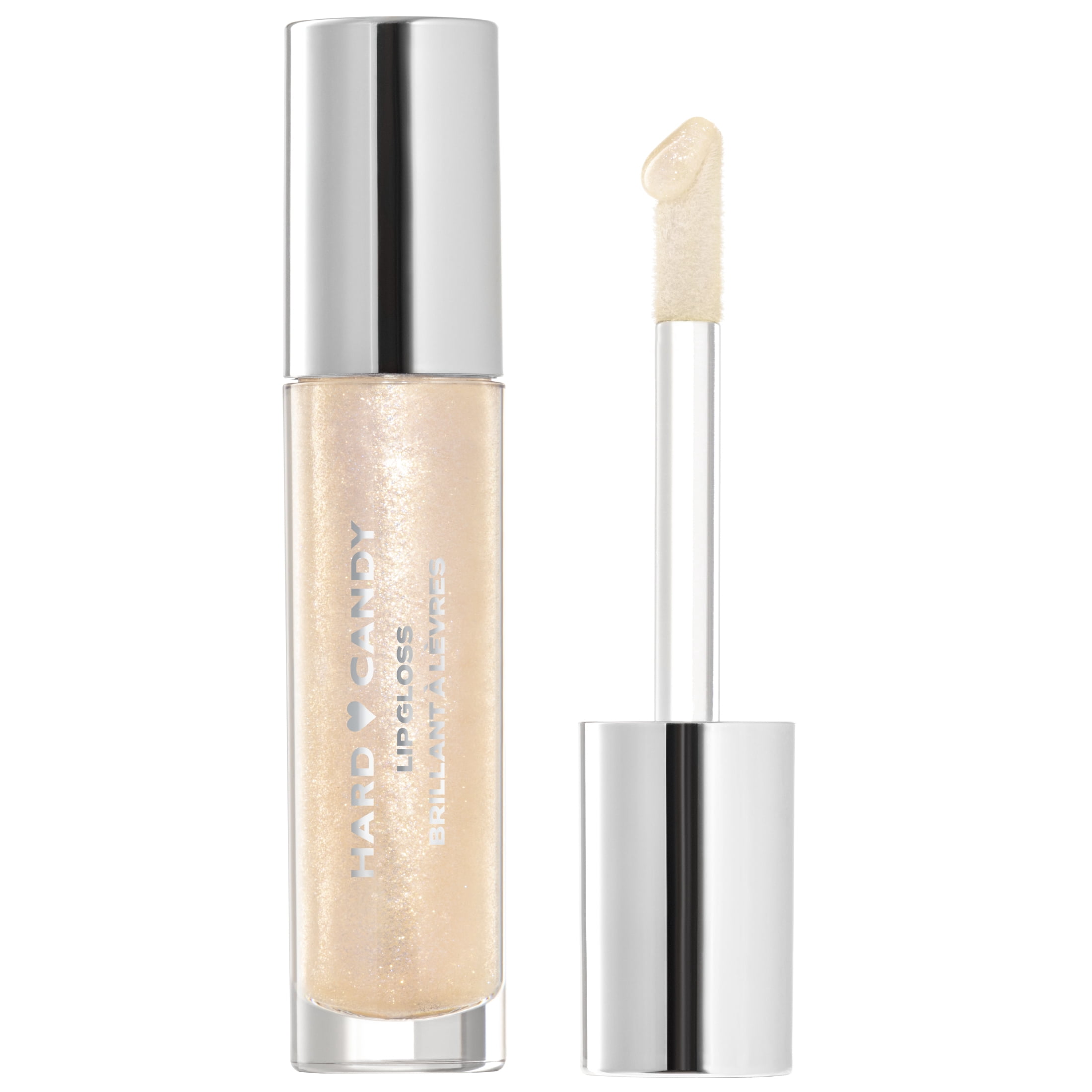 (2 pack) Hard Candy Glosstopia Lip Gloss, High-Shine Hydrating, Hyaluronic Acid, Golden Shimmer