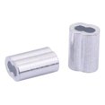 thumbnail image 2 of 200 Pcs 1/16" Aluminum Crimping Loop Sleeve,Cable Ferrule for Wire Rope and Cable Line End, 2 of 3