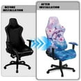 thumbnail image 5 of Xixirimido Gaming Chair Seat Cover Breathable Game Chair Slipcovers with Armrest Covers Non-slip Covers for Swivel Gaming Armchair, Dolphins Hibiscus Floral, 5 of 8