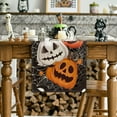 thumbnail image 2 of Smile Jack O Lantern Pumpkin Ghost Spider Halloween Table Runner Black 13 x 48 Inch, 2 of 7