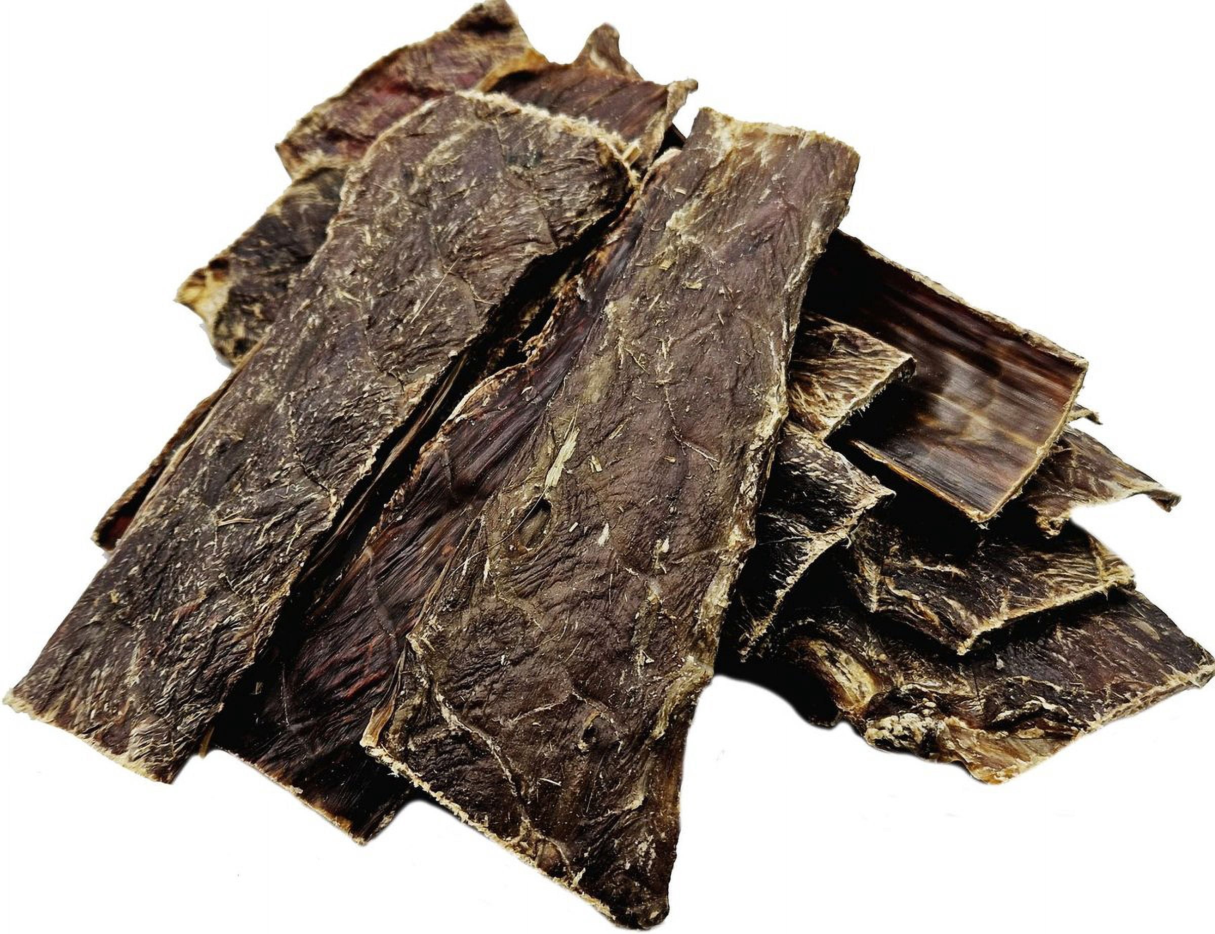 6" Beef Esophagus Gullet Flats Dog Treats, 60 count