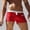 Red, variant on ZZwxWA Mens Swim Brief Basic Swimming Trunk Surf Solid Shorts Boxer Swimsuits Drawstring Bathing Suit Swimwear