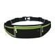 thumbnail image 4 of Riñonera para correr con cinturón para correr, riñonera elástica para mujeres y hombres, bolsa para correr para corredores de viaje, acampar y caminar verde negro, 4 of 8