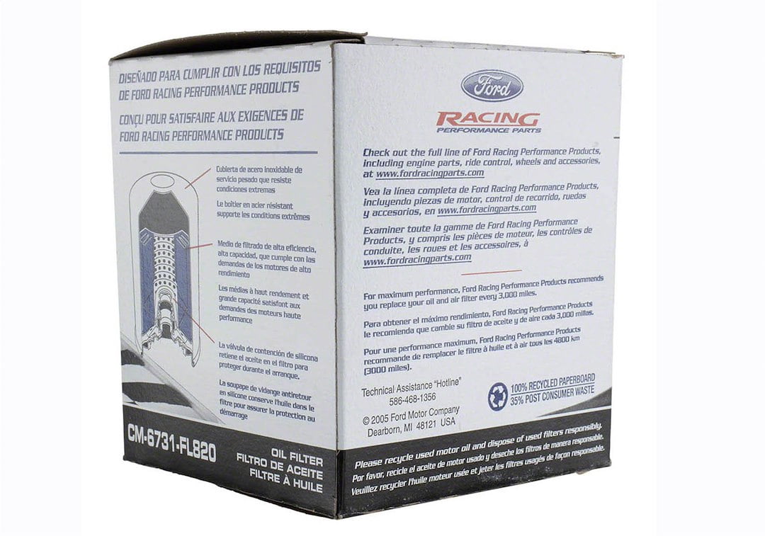 FORD HD Racing Oil Filter M-6731-FL820