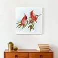 thumbnail image 4 of Creative Products Two Cardinals On Leaves 3 16 x 16 Canvas Wall Art, 4 of 5