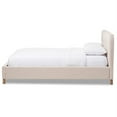 thumbnail image 3 of Bowery Hill Modern Queen Platform Bed in Neutral Beige Linen, 3 of 6