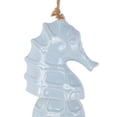 thumbnail image 5 of DecMode 24" Blue Ceramic Sea Horse Windchime with Brown Rope, 5 of 9