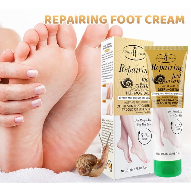 Crema Reparadora de Pies Foot Finish para El Tratamiento Del Pie de Atleta - 113 Ml. Crema Reparadora Intensiva Nocturna para Pies Secos y Agrietados | Ungüento Reparador para La Piel