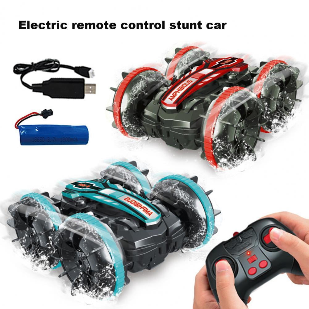 Remote Control Quilling Car Roadster Car Model Stick Control 360 Degrees Rotation Amphibious Remote ...
