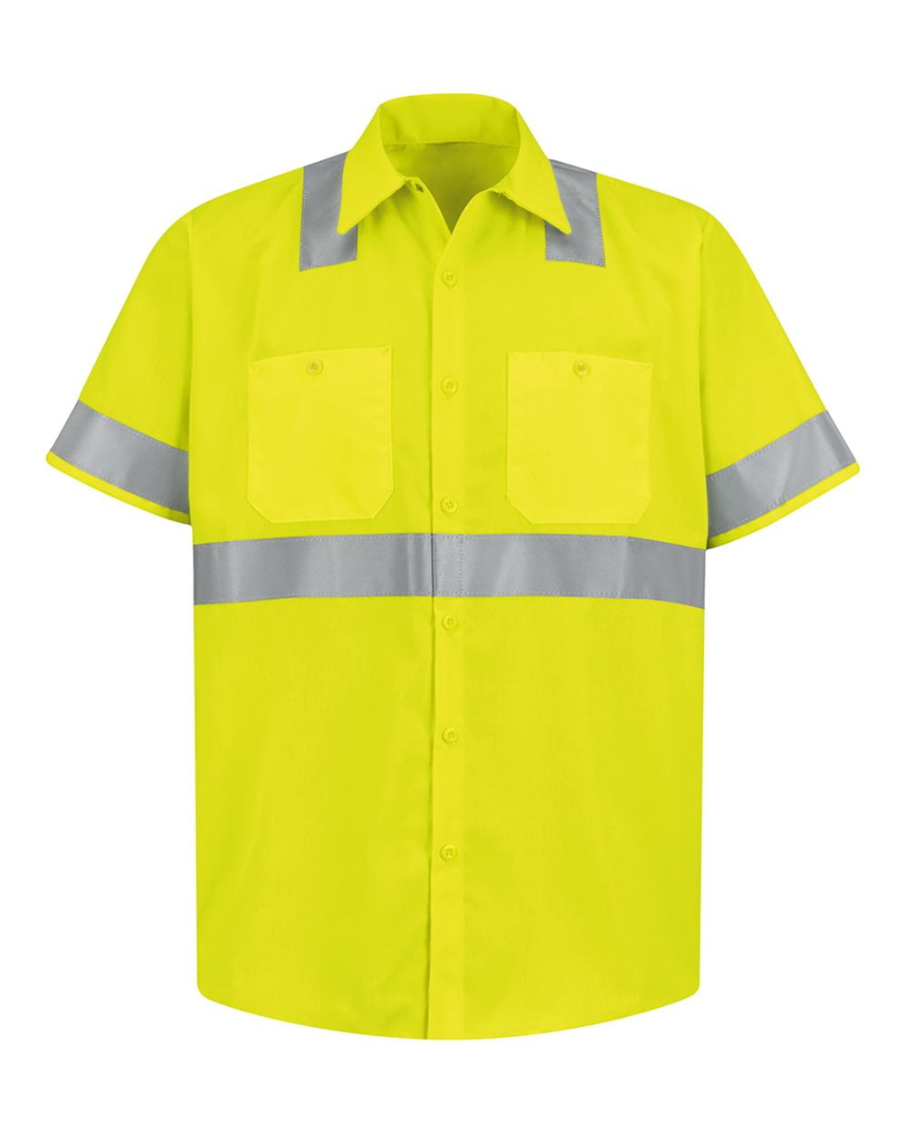 3 for $20 Red Kap Reflective Shirt Hi Vis Work Safety Uniform XL-SS Short Sleeve