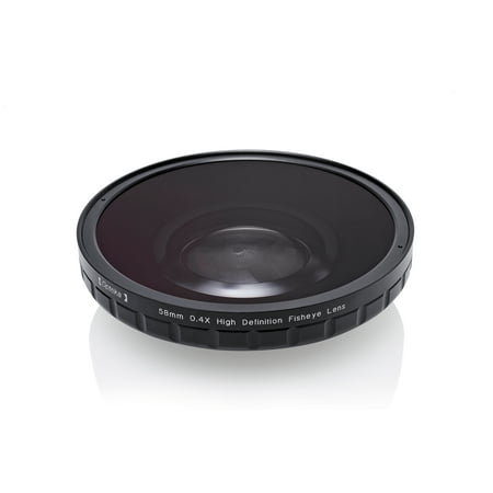 Opteka 58mm 0.4X HD2 Large Element Fisheye Lens for Professional Video
