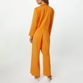 thumbnail image 7 of FEIFLY Women Halloween Prisoner Jumpsuit Orange Jumpsuit Outfits For Adults Party Performance Party Solid Color Festival Clothing, 7 of 7