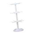 thumbnail image 4 of Expositor de llaveros, joyero, soporte de 3 niveles para bricolaje, elegante, para pulseras Blanco, 4 of 9