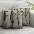 thumbnail image 3 of Qinduosi Throw Pillow Covers Fishing Various Type of Fishing Baits Hooks Image Multi Decorative Square Pillowcases Cushion Cover White, 3 of 5