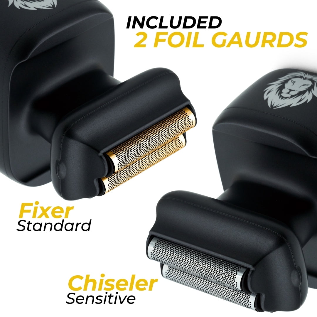 One Lion Gold PRO Electric Foil Shaver for Wet Dry Face and Body Shaving by Skull Shaver