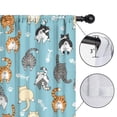 thumbnail image 4 of Blackout Kids Curtains,Cat Butt and Fishbone Blue Pattern Children's Insulated Curtains Set Of 2,Bedroom Essentials,Toddler Room Decor 52"x84", 4 of 5