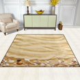 thumbnail image 3 of SKYSONIC Seashells on Sand Lightweight Carpet Mats Area Soft Rugs Floor Mat Rug Home Decoration for Kids Room Living Room 63 x 48 inches, 3 of 6