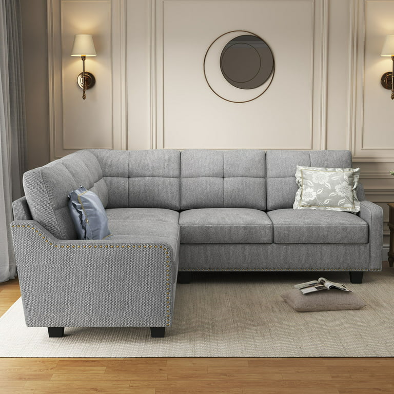 Honbay Microfiber Sectional Corner Sofa