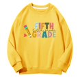 thumbnail image 4 of Mercatoo Fifth Grade Sweatshirts for Girls Boys Back to 𝐒chool Hoodies Long Sleeve Crewneck First Day Of School Sweatshirt, 4 of 6