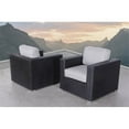 thumbnail image 2 of Living Source International Chaises de Patio avec Coussins Gris/noir (Ensemble de 2), 2 of 3