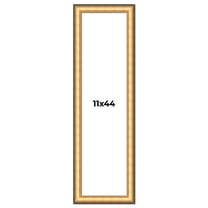 11x44 Frame Gold Plein Aire Solid Wood Picture Frame Width 2 Inches | Interior Frame Depth 0.5
