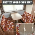 thumbnail image 2 of FOR U DESIGNS Hibiscus Palm Leaf Pattern 2 Pcs RV Dinette Cushion Covers Stretch Sofa Furniture Protector Breathable Loveseat Sofa Chair Cover Sofa Slipover for Travel Trailer Couch, 2 of 7
