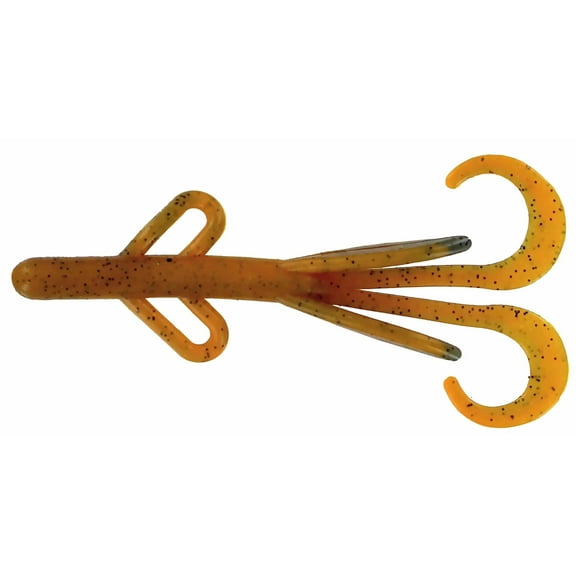 Big Bite Baits Soft Plastic Creature Bait (Craw Orange Swirl, 4 inch)