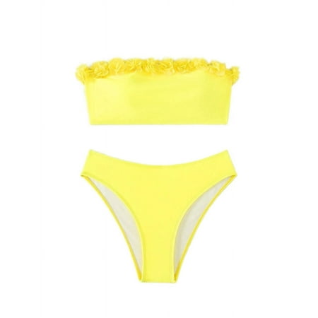 Womens Backless Crisscross Swim Beach Swimwear Bra And Tie-Side Bikini Bottoms Bathing Suits Swimsuits For Women